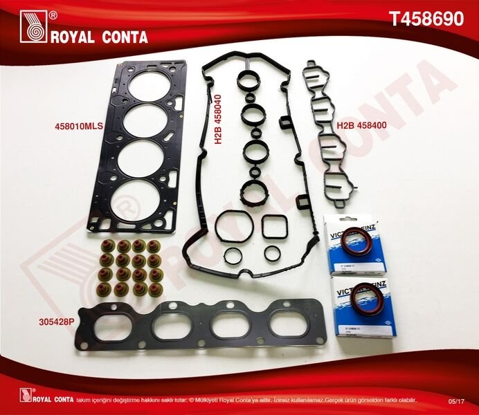 ÜST TAKIM CONTA REİNZ KEÇELİ SUBAP LASTİKLİ ASTRA H-J-INSIGNIA 1.6 16V 116HP A16XER-Z16XER
