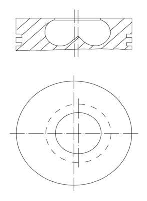 PISTON SEGMAN 84.50mm BMW B37 B47 F10 F20 F30 F40 G20 G30 G22 F32 F34 F36 G32 G11 F48 F15 MINI F54 F55 F56 F57 F60