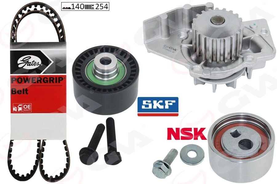 DEVİRDAİMLİ EKSANTRİK GERGİ KİTİ 140x254 P206-306-PARTNER-BERLINGO-JUMPY-SCUDO-COROLLA 1.9D 98 DW8