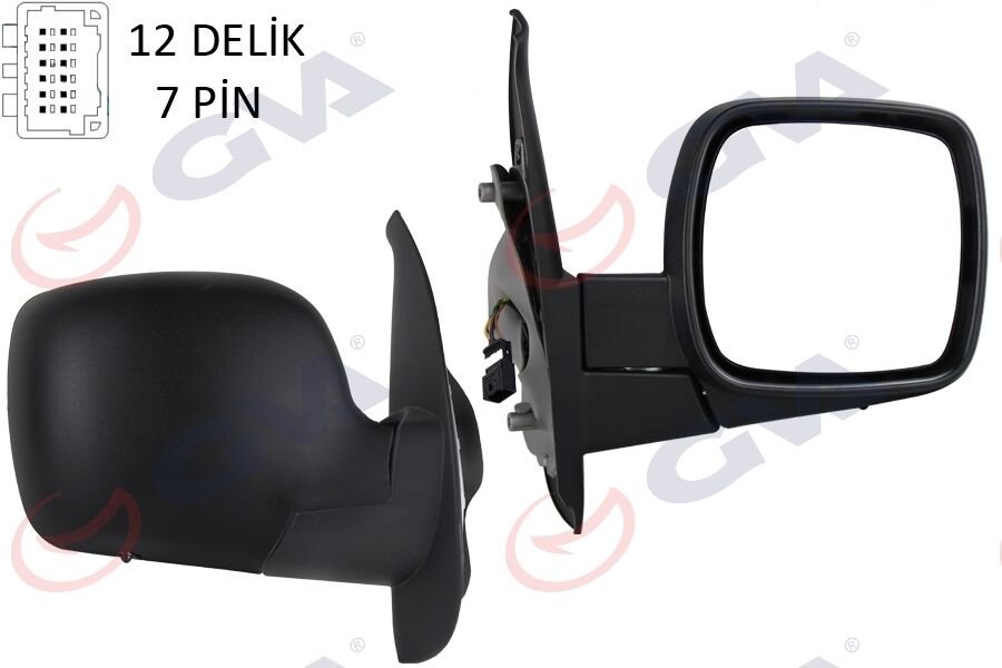 DIŞ DİKİZ AYNASI SAĞ KANGOO 08> ELEKTRİKLİ ISITMALI SENSÖRLÜ KONVEKS 7 FİŞ VM-6131EHSR