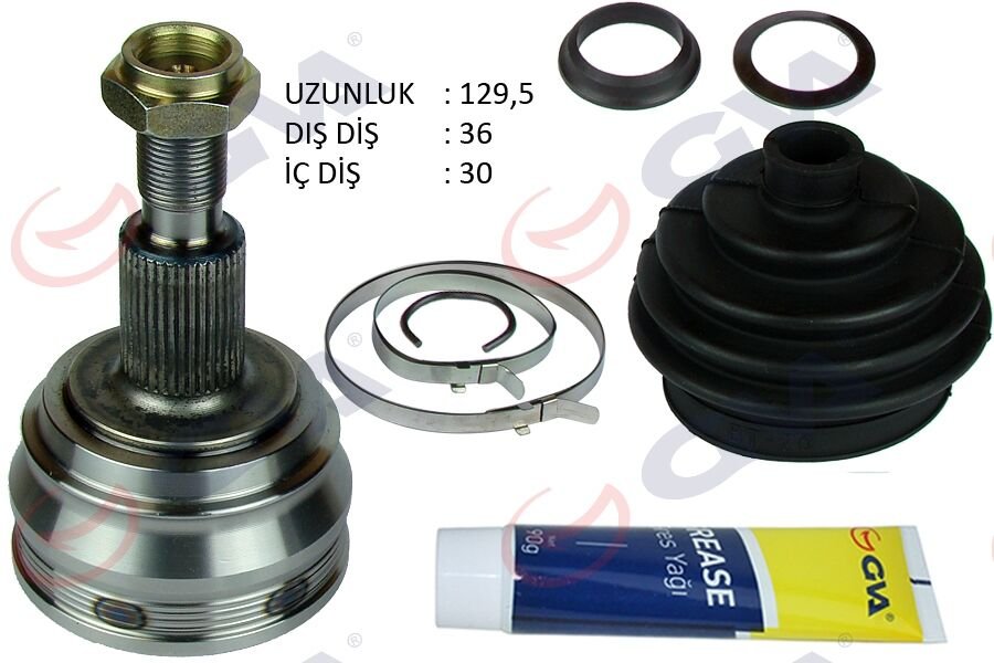 AKS KAFASI DIŞ ÖN GOLF IV-BORA-LEON 97-04 1.6 AKL/BFQ 36x30x53 129.5mm