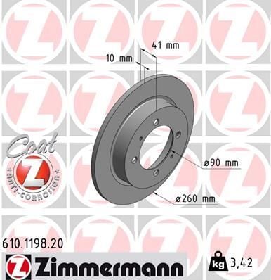 ARKA FREN DİSKİ DOLU TİP MITSUBISHI CARISMA 1.6L 4G92 DA1A 95-> 1.8L GDI 4G93 DA2A 95-> 1.9L DI-D F9Q dizel DA5A 00-05 / SPACE STAR 1.3L 1.6L DG1A 98-> 260 çap x 4 bijon - Adet disk fiyatıdır