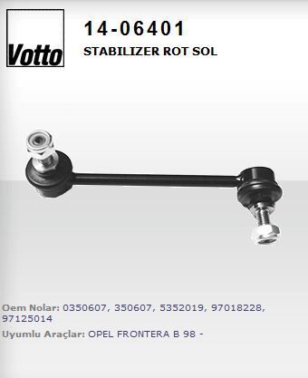 STABILIZER ROT SOL ( OPEL   FRONTERA B / SUZUKI BALENO 96/02 )