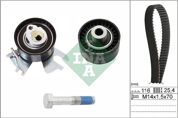 EKSANTRİK GERGİ KİTİ 116x254 P307-P308-P407-P508-P807-EXPERT--C4-C5-C8-JUMPY-SCUDO-FOCUSII- CMAX 2.0D-2.0HDI K015606XS