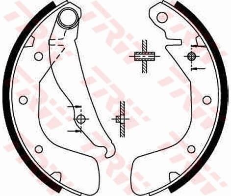 ARKA PABUÇ BALATA CORSA C 00-09 VECTRA A 93-95 ASTRA F 91-98 LACETTI 05 >NUBIRA 03 > 200x46
