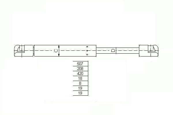 BAGAJ AMORTİSÖRÜ FİAT MAREA SW 98 > D0007