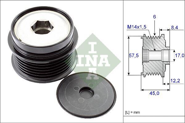 ALTERNATÖR KASNAĞI RULMANLI JEEP CHEROKEE-WRANGLER 2.5-2.8CRD 01> DODGE NITRO