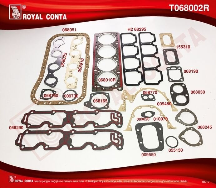 MOTOR TAKIM CONTA SÜPER KEÇESİZ TMPR 2.0 159 A5.046 - 159 A6.046