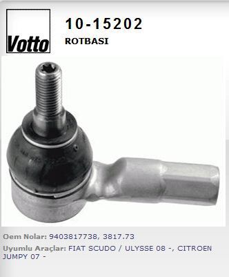 ROTBASI ( CITROEN   JUMPY / C8 / FIAT   SCUDO / ULYSSE / PEUGEOT   806 / EXPERT 07-- )
