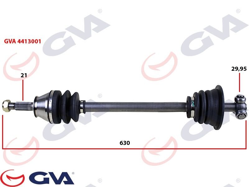 KOMPLE AKS SOL RENAULT 9/11 1.4 630mm 85-00