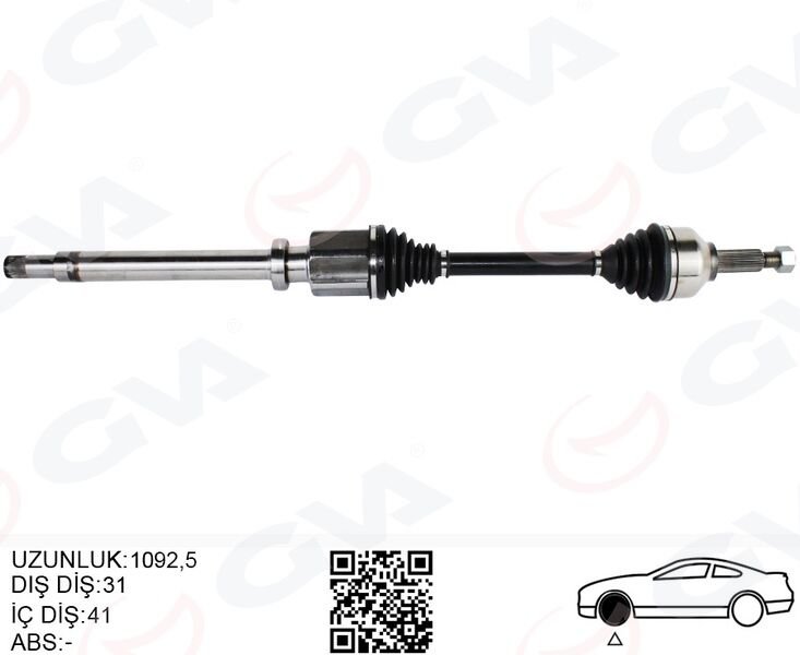 AKS KOMPLE SAĞ ÖN FORD CUSTOM 12> 2.2 TDCİ UZUN ŞASE KK213B436BA