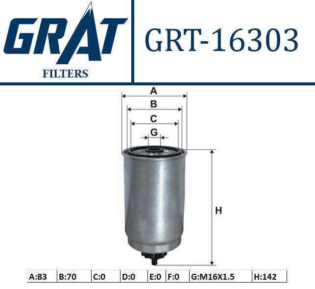 MAZOT FILTRESI - (HYUNDAI  ACCENT 03/06 ADMIRE/GETZ 02/  1.5 CRDI )