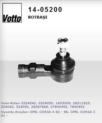 ROTBASI DISI ( OPEL   CORSA A / B / C / COMBO / TIGRA )