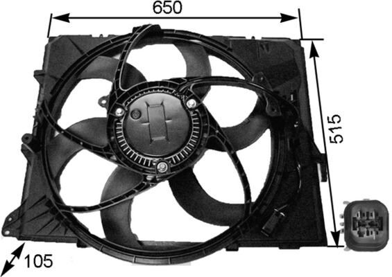 RADYATOR FANI KOMPLE BMW N43 N45 N46 N52 N53 E81 E82 E87 E88 E90 E91 E92 E93 E84 E89