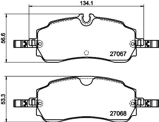 ARKA FREN BALATASI YENI TRANSIT CUSTOM V710E 23>