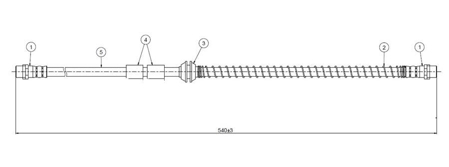 ÖN FREN HORTUMU Q7 06>