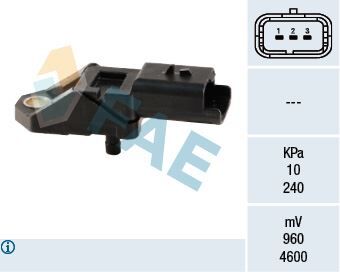 EMME MANİFOLD BASINÇ MAP SENSÖRÜ PEUGEOT P107-P206-P207-P307-P406-P607-P807-P2008-P3008-PARTNER-EX PERT-BIBPER CITROEN C1-C2-C2-C3-C8-BERLINGO-NEMO-JUMPY-XSARA 1.4 HDI DV4T FORD FIESTA 1.4 TDCI