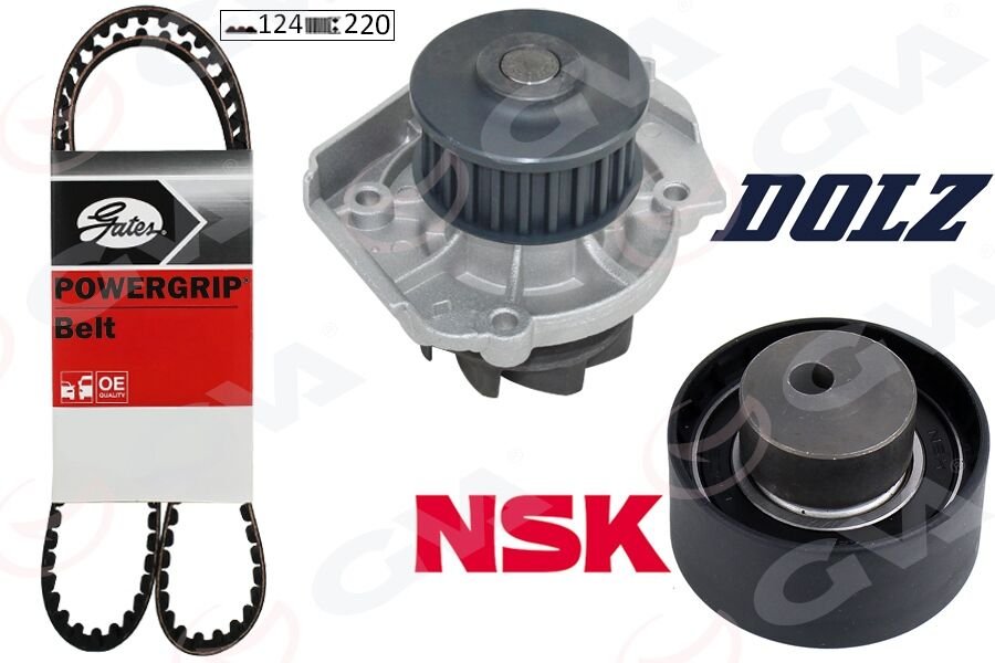 DEVİRDAİMLİ EKSANTRİK GERGİ KİTİ 124x220 BRAVA 1.2 16V-BRAVO I-II 1.2 -1.4-DOBLO 1.4-LINEA-PALIO 1.2 MAREA