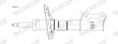 AMORTİSÖR ÖN SOL HYUNDAI KONA 1.6L G4FJ 16-> / 1.6L D4FE CRDi e-VGT 18-> / 1.6L G4LE GDİ Hybrid 20->