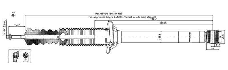 AMORTISOR ARKA SAG/SOL - (FORD   FİESTA 1999-2002) BURÇLU