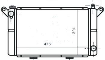 SU RADYATORU MEKANİK ( RENAULT   R12 ) 475×304X42