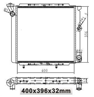 SU RADYATORU MEKANİK ( RENAULT   R9 KARB. ) 400×396X32