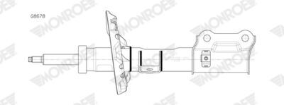 AMORTİSÖR ÖN SAĞ HYUNDAI KONA 1.6L G4FJ 16-> / 1.6L D4FE CRDi e-VGT 18-> / 1.6L G4LE GDİ Hybrid 20->