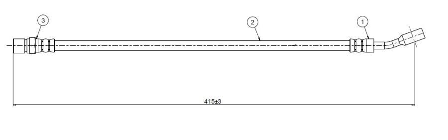 ÖN FREN HORTUMU OPEL ASTRA G-ZAFIRA A 98>