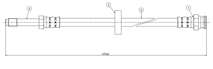 ÖN FREN HORTUMU FELICIA 1.3/1.6 96>