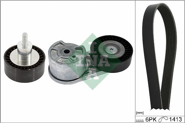 V KAYIŞ GERGİ KÜTÜĞÜV KAYIŞ 6PK 1413 AVARE RULMAN GK2Q 19A216 AA FORD TRANSİT 18> 2.0 ECOBLUE 6PK 1413