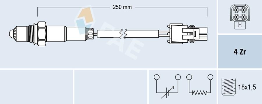 OKSIJEN SENSORU R19 1.6 MEGANE 2.0 LAGUNA 1.8 2.0