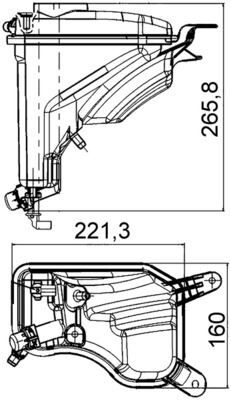 RADYATOR YEDEK SU DEPOSU BMW N43 N45 N46 N51 N54 N20 N53 E81 E82 E90 E88 E91 E92 E93 E84 E89