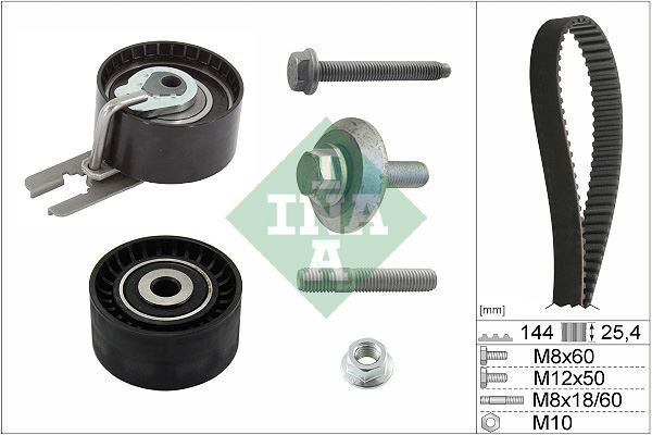 EKSANTRİK GERGİ KİTİ 144 DİŞ EURO4 P206-P307-C1-C2-C3-NEMO-BIPPER-FIESTA 02> 1.4 HDI-TDCI