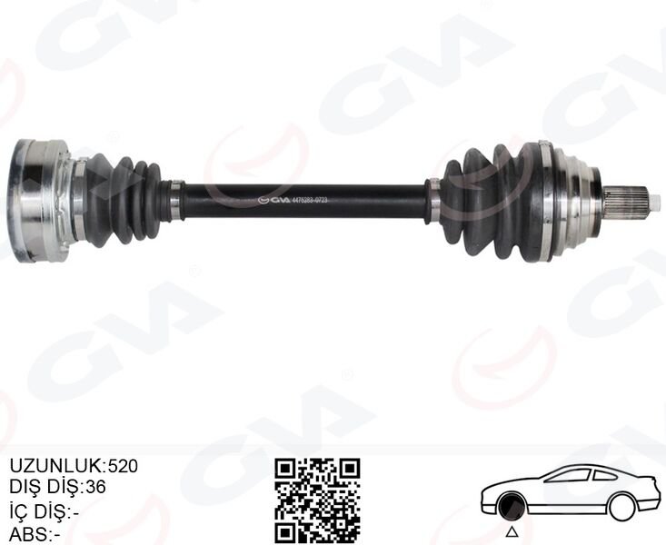 KOMPLE AKS ÖN SOL GOLF-LEON-JETTA-PASSAT 1.6 TDİ TDİ 04-14 KISA CAYB-CAYC 1.6 TDİ