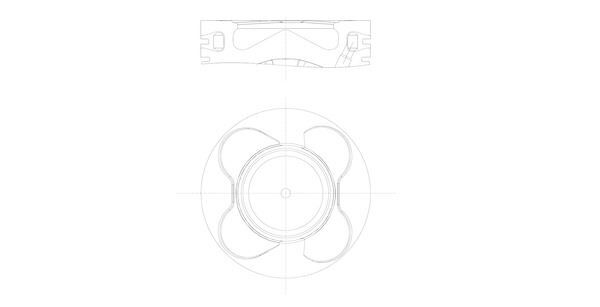 PISTON SEGMAN 84mm STD BMW M57 N2 E53 E60 E90 E65 E83 E70 E71 E72
