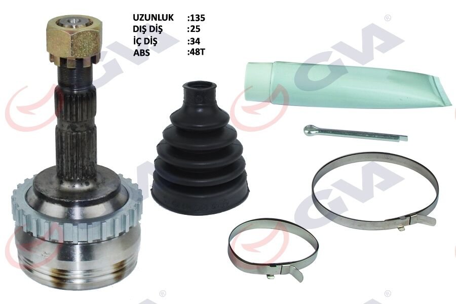 DIŞ AKS KAFASI CORSA B-C 94>06 COMBO B-C 94>11 TIGRA B 04>10 MERIVA A 04>10 ABS Lİ 29 DİŞ 22x28x52 150mm