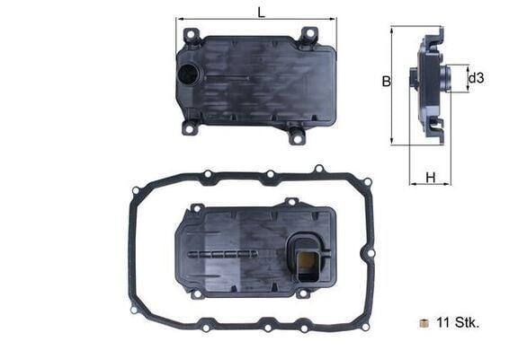 OTOMATİK ŞANZUMAN FİLTRESİ TOUAREG 10-18 Q7 11-15 CAYENNE 10>