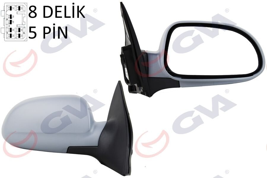 DIŞ DİKİZ AYNASI SAĞ LACETTİ 05> ELEKTRİKLİ ISITMALI ASTARLI KONVEKS 5 FİŞ VM-395EHPR