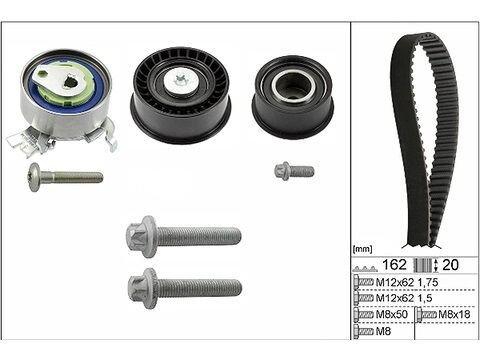 EKSANTRİK GERGİ KİTİ 162x200 ASTRA G-CORSA C-VECTRA C-MERIVA A-ZAFIRA A 1.4-1.6-1.8 16V Z16XE-Z14XE