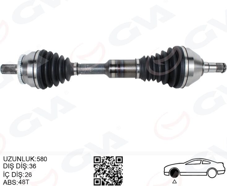 ÖN AKS KOMPLE SOL VOLVO XC90 02> ABS LI