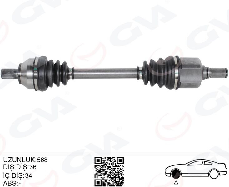 ÖN AKS KOMPLE SOL FOCUS II 04>09 1.6 TDCI CVT OTOM. DIZEL